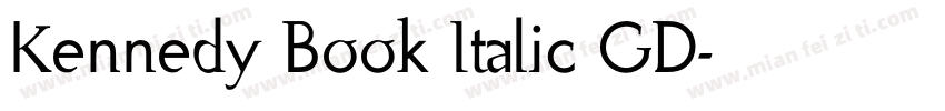 Kennedy Book Italic GD字体转换